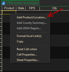 Grain Summary Symbols