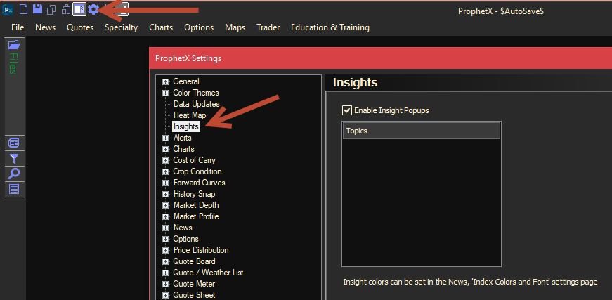 Insights Settings